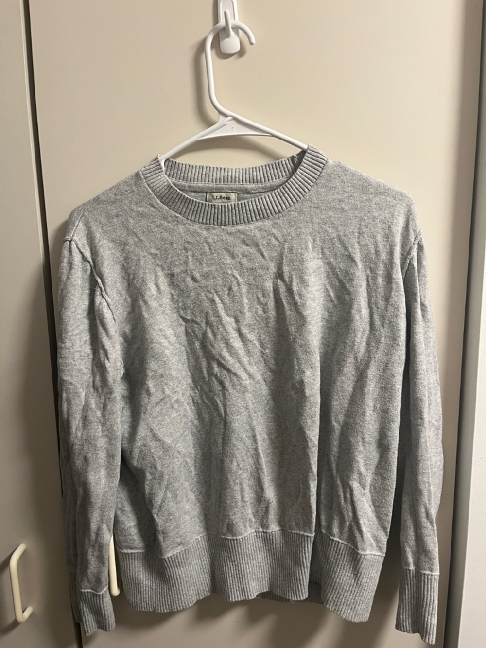 L.L. Bean Crewneck Sweater in Heather Gray